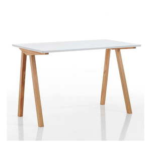 Pracovní stůl s bílou deskou 60x120 cm Mak – Tomasucci obraz