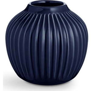 Tmavě modrá kameninová váza Kähler Design Hammershoi, ⌀ 13, 5 cm obraz