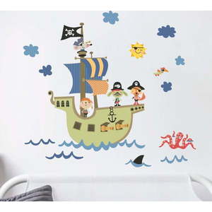Nástěnné dětské samolepky Ambiance Pirate Ship obraz
