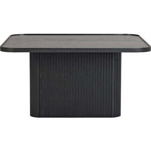Černý konferenční stolek z dubového dřeva Rowico Sullivan, 80 x 80 cm obraz