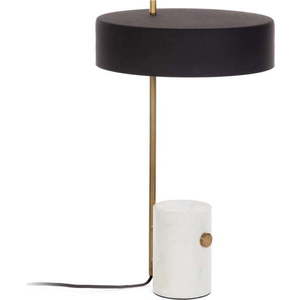 Bílo-černá stolní lampa s kovovým stínidlem (výška 53 cm) Phant – Kave Home obraz