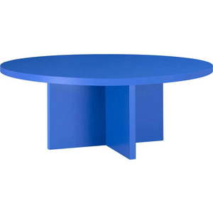 Modrý kulatý konferenční stolek ø 80 cm Pausa – Really Nice Things obraz