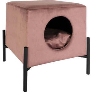 Růžový sametový pelíšek pro domácí mazlíčky Leitmotiv Snog obraz