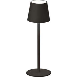 Černá LED stmívatelná stolní lampa se senzorem pohybu a s kovovým stínidlem (výška 38 cm) Tropea – Fischer & Honsel obraz