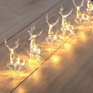 LED světelný řetěz ve tvaru sobů DecoKing Deer, 10 světýlek, délka 1, 65 m obraz