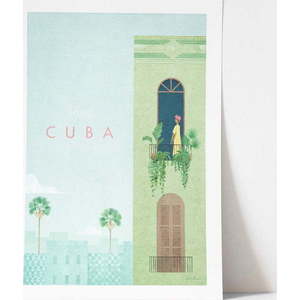 Plakát Travelposter Cuba, 30 x 40 cm obraz