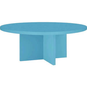 Světle modrý kulatý konferenční stolek ø 80 cm Pausa – Really Nice Things obraz