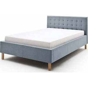 Modrošedá čalouněná jednolůžková postel 120x200 cm Malin – Meise Möbel obraz