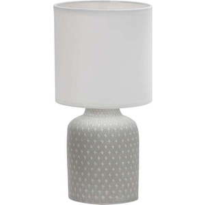 Šedá stolní lampa s textilním stínidlem (výška 32 cm) Iner – Candellux Lighting obraz