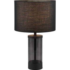 Černá stolní lampa s textilním stínidlem (výška 33, 5 cm) Grazia – Trio obraz