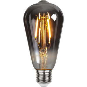 Teplá LED filamentová žárovka E27, 2 W Plain Smoke – Star Trading obraz