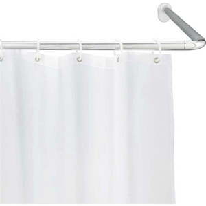 Univerzální rohová tyč na sprchový závěs Wenko Shower Curtain Rod obraz