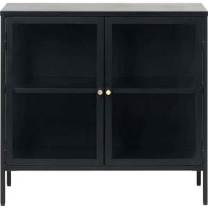 Černá vitrína Unique Furniture Carmel, délka 90 cm obraz