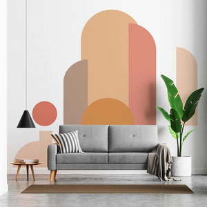 Samolepka na zeď 250x200 cm Abstract Sunset – Ambiance obraz