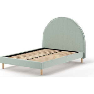 Zelená čalouněná jednolůžková postel s roštem 140x200 cm MOON – Vipack obraz