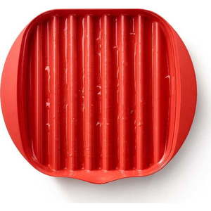 Červená plastová nádoba na přípravu slaniny Lékué Bacon obraz