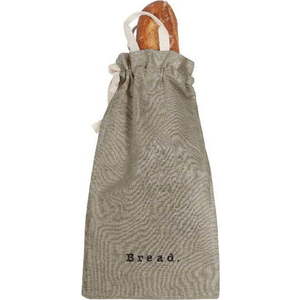 Látkový vak na chléb s příměsí lnu Really Nice Things Bag Grey, výška 42 cm obraz