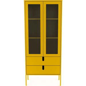 Žlutá vitrína Tenzo Uno, šířka 76 cm obraz
