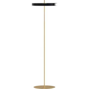 Černá LED stmívatelná stojací lampa s kovovým stínidlem (výška 151 cm) Asteria Floor – UMAGE obraz