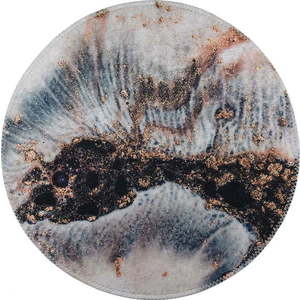 Pratelný kulatý koberec ø 100 cm – Vitaus obraz