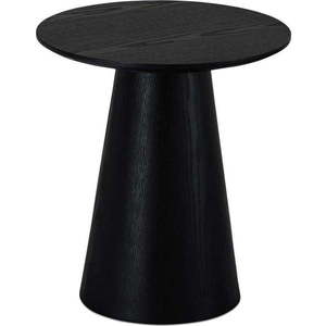 Černý konferenční stolek v dekoru dubu ø 45 cm Tango – Furnhouse obraz