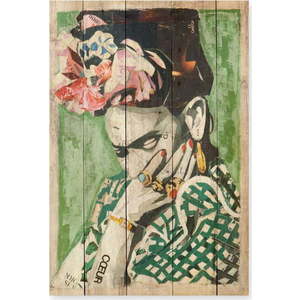 Dřevěná cedule 40x60 cm Frida Coeur – Madre Selva obraz