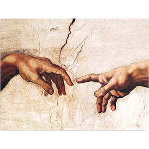 Nástěnná reprodukce na plátně Michelangelo, 40 x 30 cm obraz