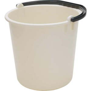 Béžový plastový kbelík 9 l - Addis obraz