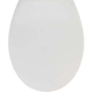 Bílé WC sedátko se snadným zavíráním Wenko Samos, 44, 5 x 37, 5 cm obraz