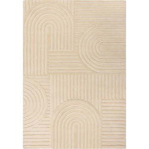 Béžový vlněný koberec Flair Rugs Zen Garden, 160 x 230 cm obraz