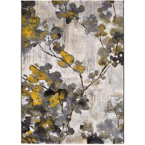 Žluto-šedý koberec Universal Bukit Mustard, 80 x 150 cm obraz