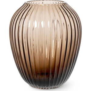 Hnědá skleněná váza Kähler Design Hammershøi, výška 18, 5 cm obraz