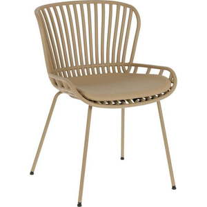 Béžová zahradní židle s ocelovou konstrukcí Kave Home Surpik obraz