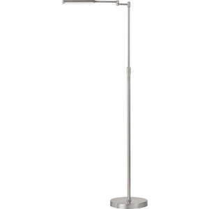 LED stojací lampa ve stříbrné barvě s kovovým stínidlem (výška 130 cm) Nami – Fischer & Honsel obraz