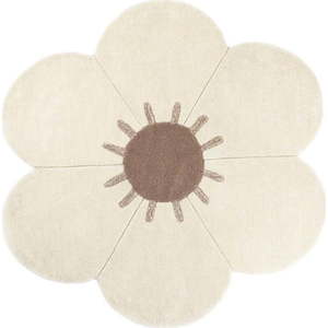 Krémový vlněný dětský koberec ø 90 cm Daisy – Nattiot obraz