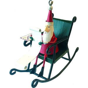 Vánoční závěsná ozdoba G-Bork Santa in Rocking Chair obraz