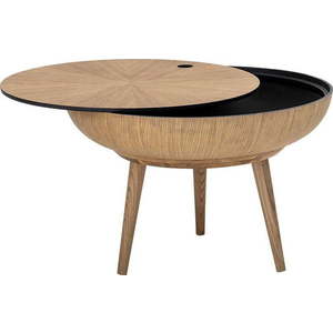 Konferenční stolek s úložným prostorem a s detaily z dubového dřeva Bloomingville obraz