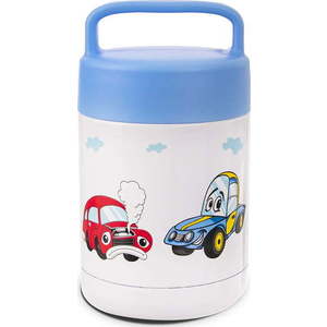 Modro-bílá dětská termoska 480 ml Auto – Orion obraz