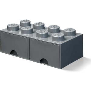 Dětský tmavě šedý úložný box se 2 zásuvkami LEGO® obraz