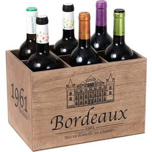 Dřevěný stojan na víno Balvi Bordeaux obraz