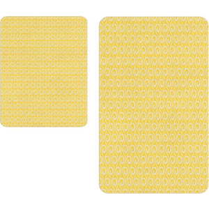 Žluté koupelnové předložky v sadě 2 ks – Oyo Concept obraz