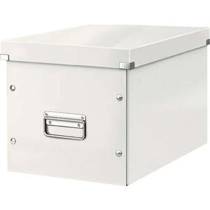 Bílý kartonový úložný box s víkem 32x36x31 cm Click&Store – Leitz obraz