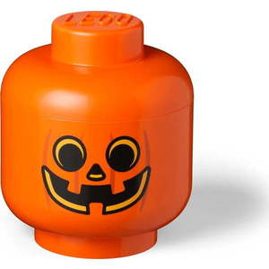 Oranžový úložný box LEGO® Pumpkin Head L obraz