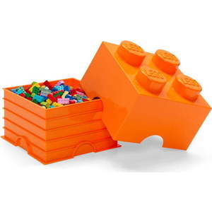 Oranžový úložný box čtverec LEGO® obraz