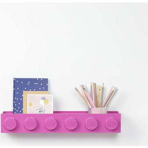 Dětská růžová nástěnná polička LEGO® Sleek obraz