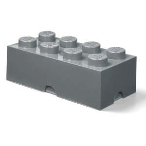 Dětský tmavě šedý úložný box LEGO® Rectangle obraz