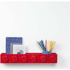 Dětská červená nástěnná polička LEGO® Sleek obraz