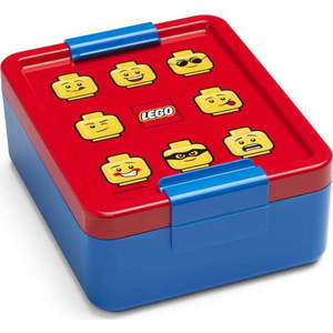 Modrý box na svačinu s červeným víčkem LEGO® Iconic obraz