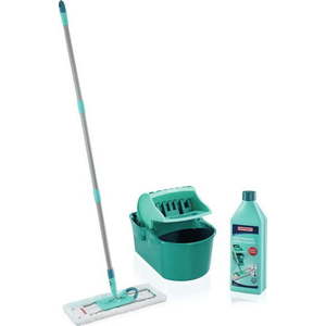 Mop s kbelíkem a čističem na podlahy Profi Compact – LEIFHEIT obraz