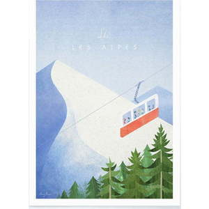 Plakát Travelposter Les Alpes, 50 x 70 cm obraz